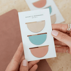Half Circle Magnetic Bookmarks Set 3 Pack Page Tabs