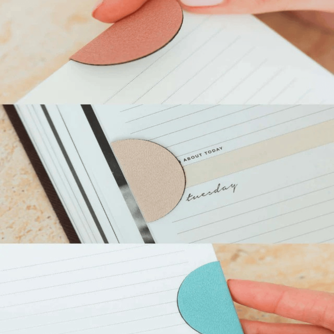 Half Circle Magnetic Bookmarks Set 3 Pack Page Tabs