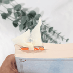 Citrus Fruit Slice Acrylic Bookmark Hand Drawn Clear Book Marker