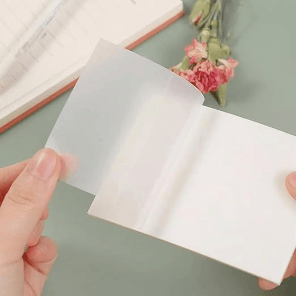 Transparent Sticky Notes Clear Self Adhesive 50 Sheets
