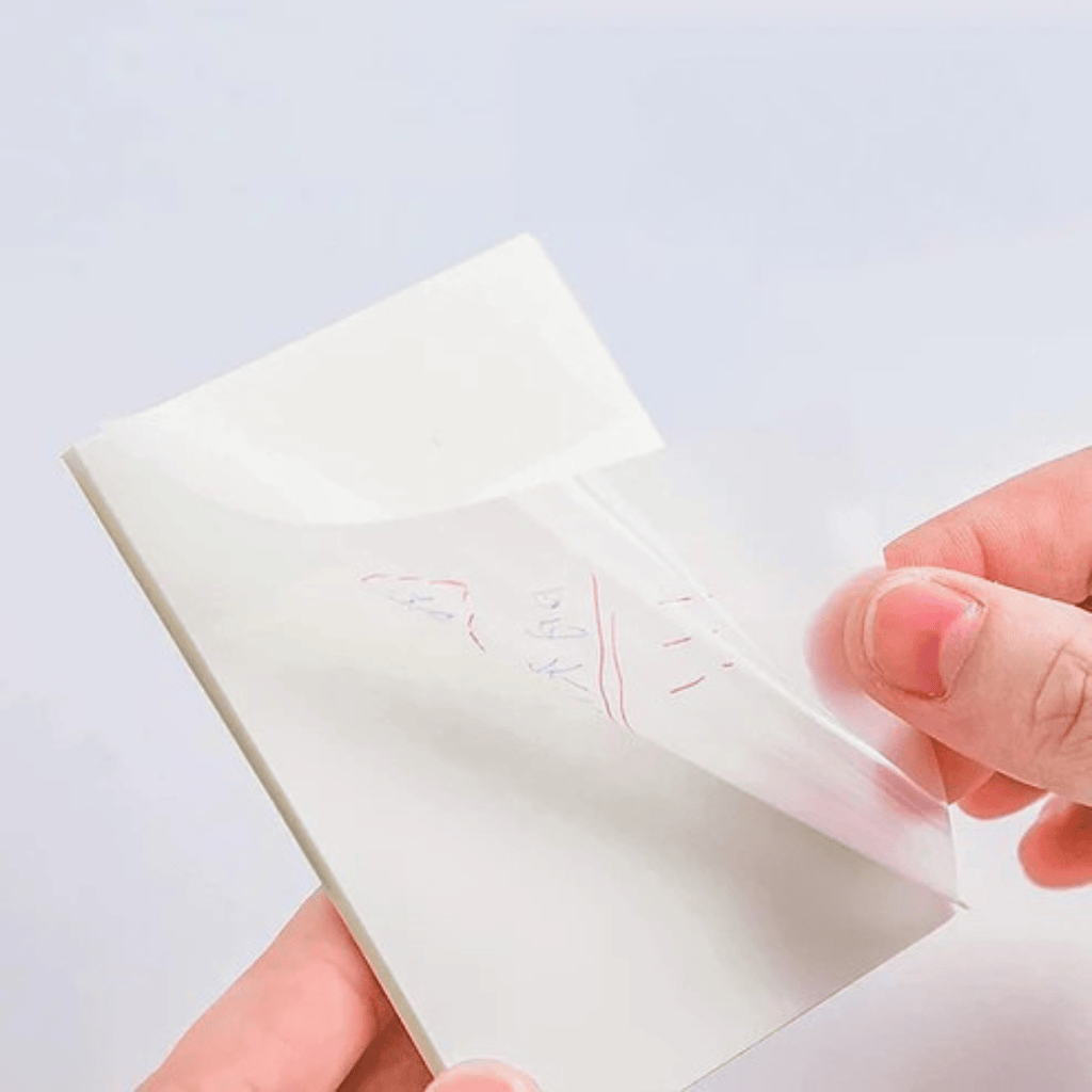Transparent Sticky Notes Clear Self Adhesive 50 Sheets