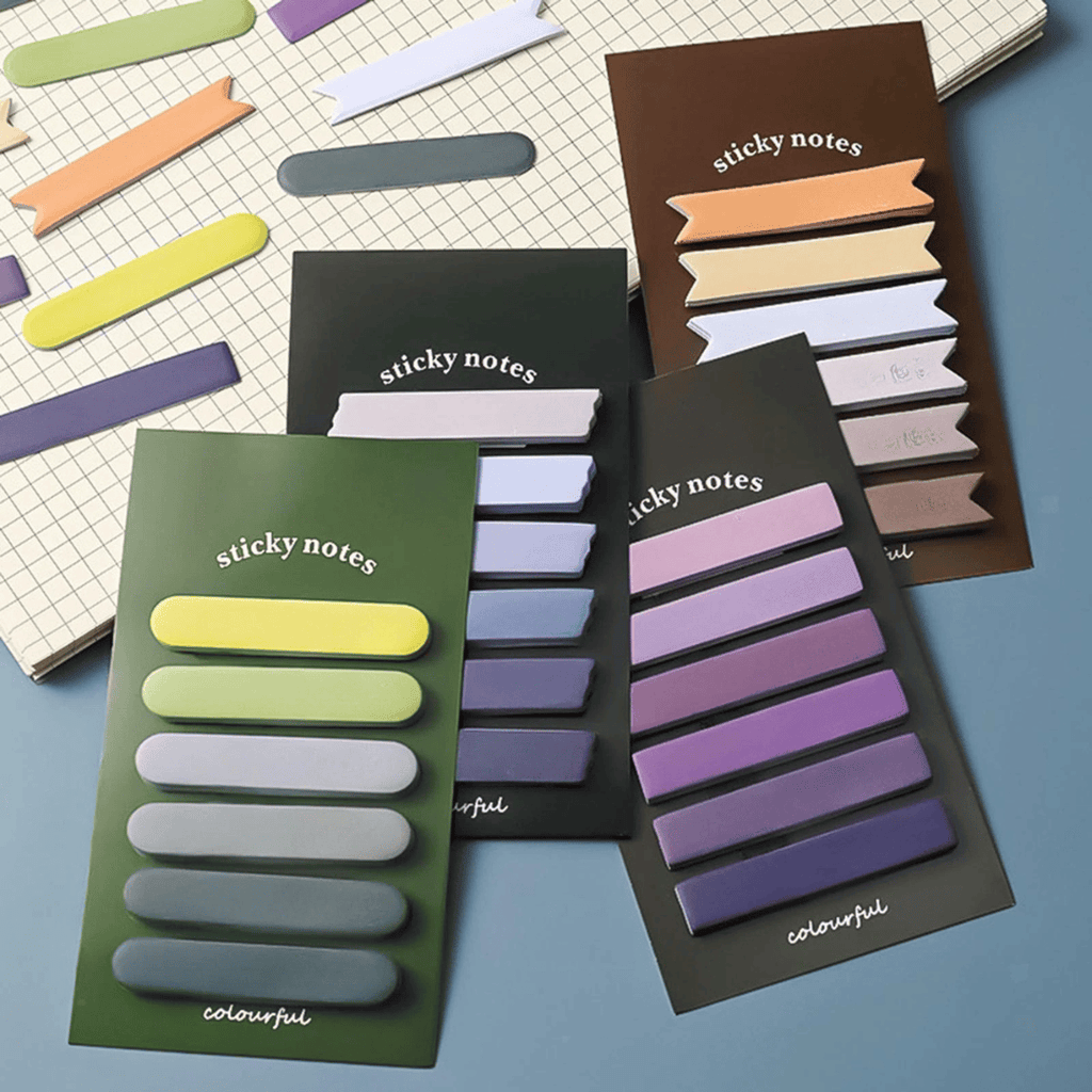 Colorful Sticky Index Annotation Tabs Set of 4 Page Markers Book Tabs
