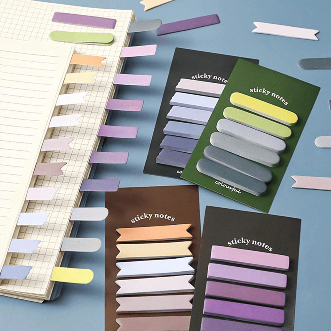 Colorful Sticky Index Annotation Tabs Set of 4 Page Markers Book Tabs