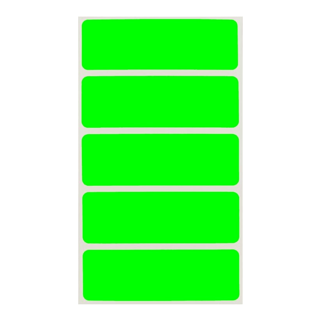 150 Pieces Color-Coded Rectangle Labels Fluorescent