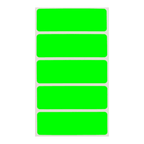 150 Pieces Color-Coded Rectangle Labels Fluorescent