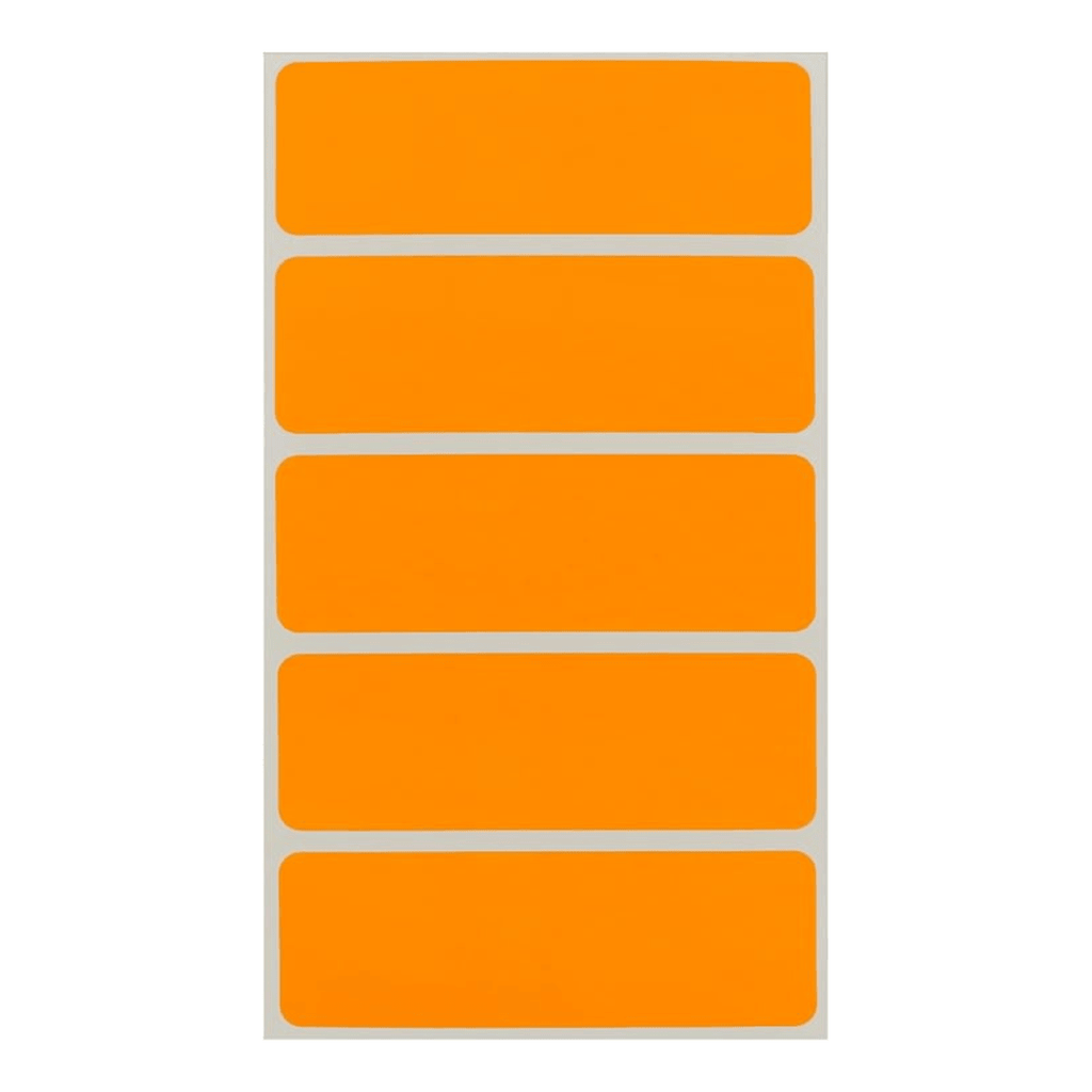 150 Pieces Color-Coded Rectangle Labels Fluorescent