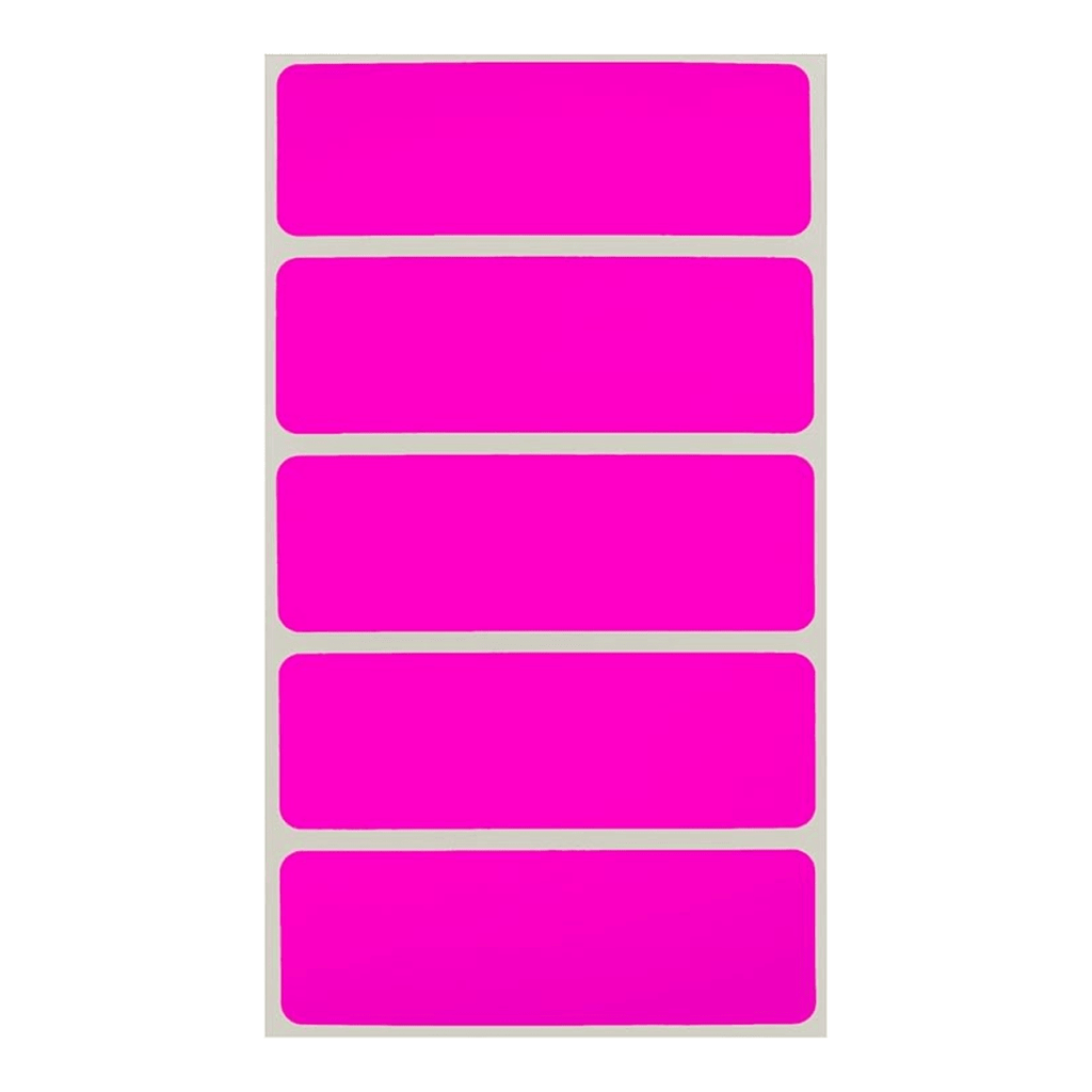 150 Pieces Color-Coded Rectangle Labels Fluorescent