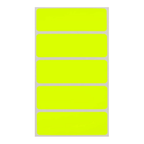 150 Pieces Color-Coded Rectangle Labels Fluorescent
