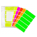150 Pieces Color-Coded Rectangle Labels Fluorescent