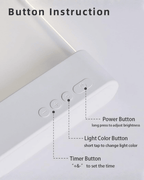 Ultra-Slim Flat Panel LED Book Light for Night Reading