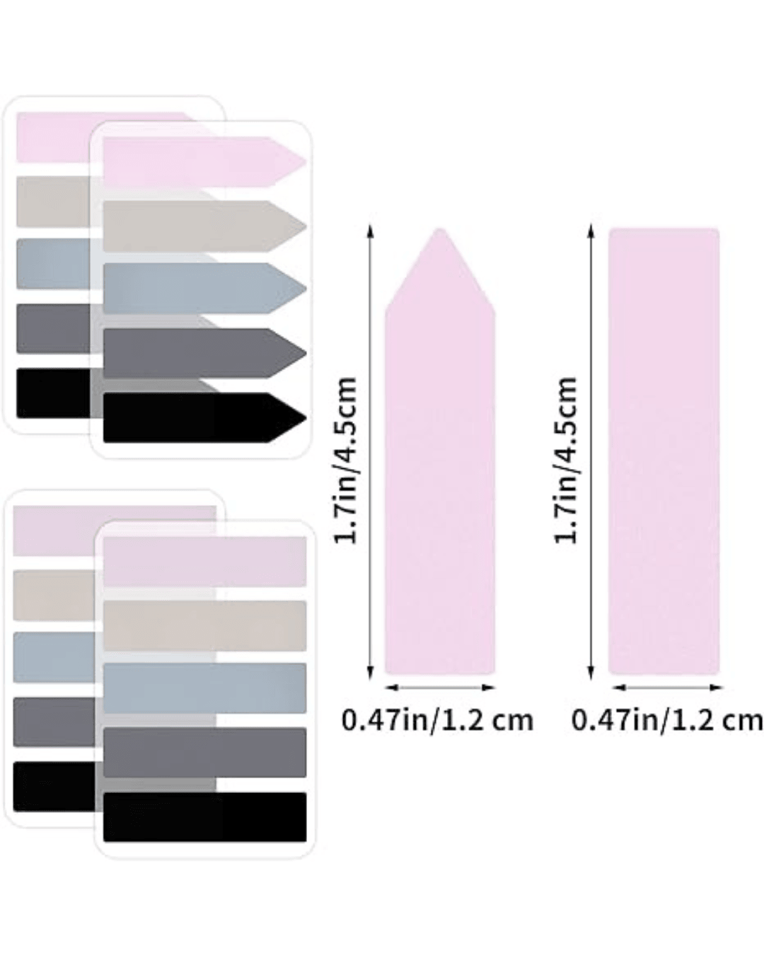 Aesthetic Transparent Sticky Book Tabs for Annotating - 600 Tabs