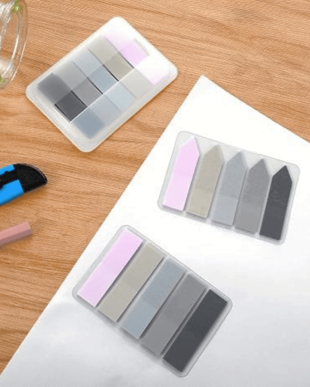 Aesthetic Transparent Sticky Book Tabs for Annotating - 600 Tabs
